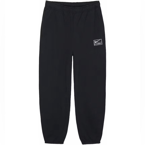 Nike x Stussy Jogger Sweatpants in Black Size Medium Gender Inclusive Men Women - Picture 1 of 15